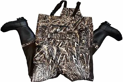 8 Fans Chest Waders Hunting Men Realtree Timber Breathable Size 12 Boot • $44.90