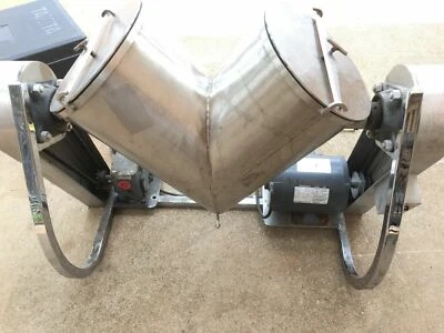 $5520 • Buy Patterson Kelley PK Twin Shell V Dry Blender 2- Motrs & 2lids Pin Intensfier Bar