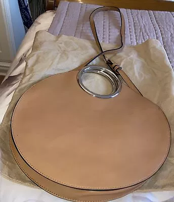 M&S Round Camel Faux Leather Bag • £12