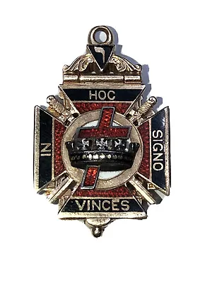 $1599.99 • Buy Masonic Knights Templar IN HOC SIGNO VINCES 14K Solid Gold Pendant Opens 2 Sides