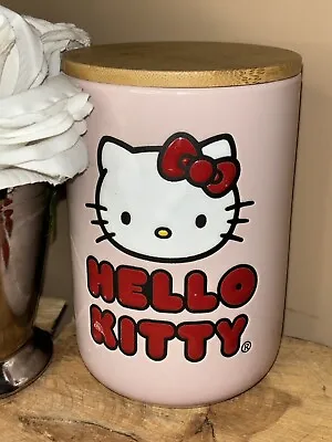 New 🌷  Hello Kitty Baby Pink Canister Cookie Jar Or Utensil Holder Kitchen • $27.75