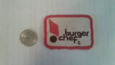  Vintage Burger Chef Patch Employee Patch  2/4 ×2  Hamburger FAST FOOD Patch • $25