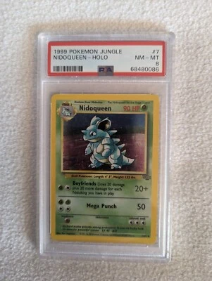 $29 • Buy Nidoqueen Holo Rare PSA 8 Pokemon Jungle Unlimited 7/64