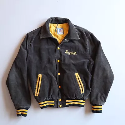 Vintage High School Varsity Letterman Jacket Corduroy Saint Charles Womens Small • $50