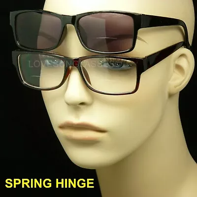 Bifocal Reading Sun Glasses Men Women Lens Spring Hinge Power Strength New Clear • $7.95