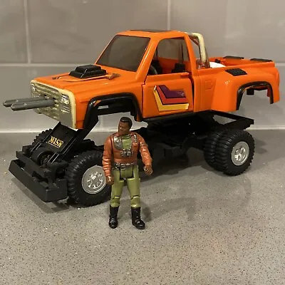 Vintage Kenner M.A.S.K. MASK Firecracker Truck Vehicle & Hondo MacLean Figure • $35.97