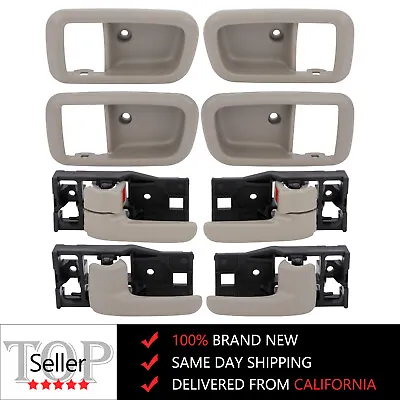 4x Interior Front Rear Left Right Door Handle+Trim For Toyota Tundra 00-06 Beige • $21.37