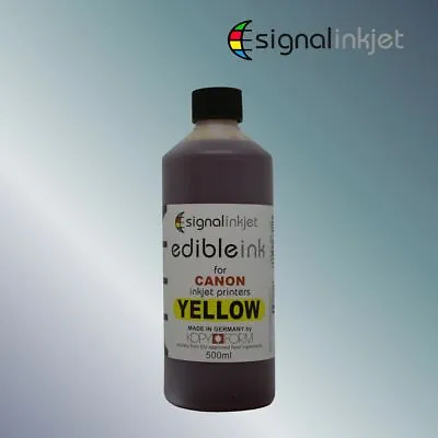 YELLOW EDIBLE INK FOR CANON PRINTERS - 500ml • £18