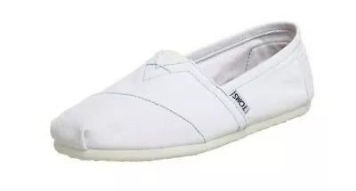 Toms CLASSIC White Canvas Suede Insole Slip On Discounted (307) Men's Shoes • $19.99