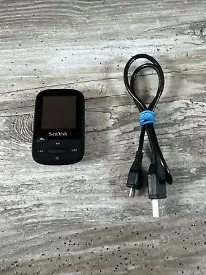 SanDisk Clip Sport Black MP3 Player 8GB Tested • $34.99