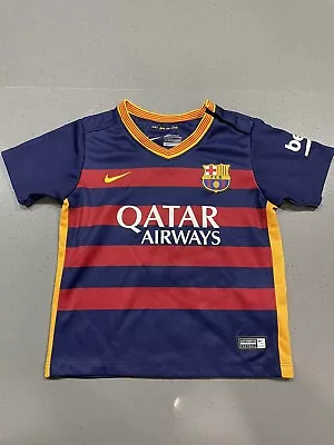 Baby FC Barcelona Soccer Jersey Size 12-18 Months Lionel Messi #10  • $19.98