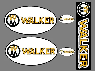Walker Mower Decals Stickers - Set Of (5) - MT GHS • $22