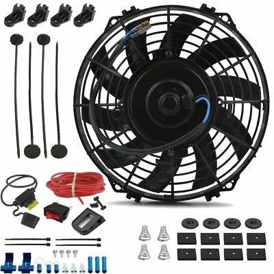 9  Inch Electric Automotive Cooling Fan 12 Volt Lighted Toggle Rocker Switch Kit • $49.95