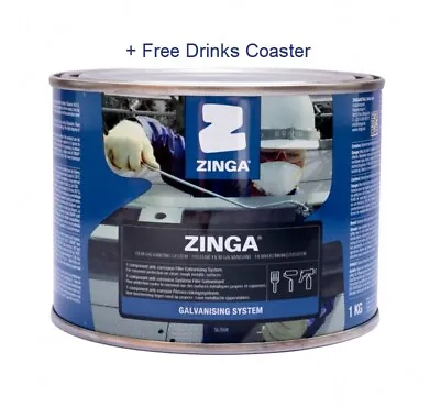 Zinga Galvanising Zinc Paint Zinc Primer 1kg • £35.98