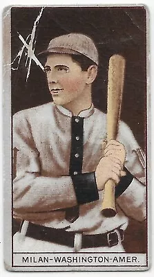 1912 T207 Brown Background CLYDE MILAN Washington Senators RECRUIT • $29.99