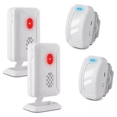 2 Set PIR Motion Indoor Sensor With Receiver Chime Door Bell  For Shops Business • $35.76