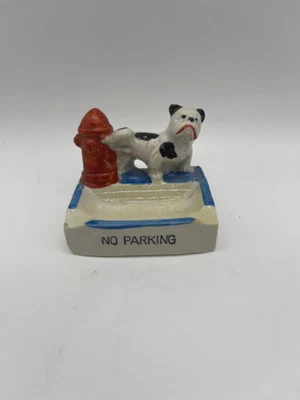 $14.88 • Buy Vintage Ceramic Naughty Bulldog Fire Hydrant Trinket Dish Ashtray Figurine Japan