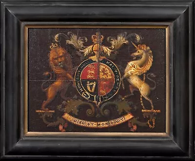 17th Century English Royal Coat Of Arms Of King William III Of Orange • £1800