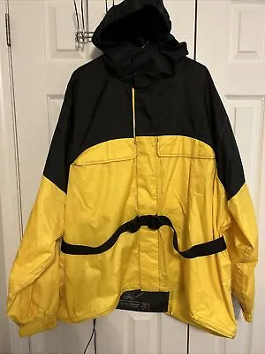 Men's First Gear Motorcycle  Rain Jacket With Hidden Hood Packable*Read Descrip* • $22.99