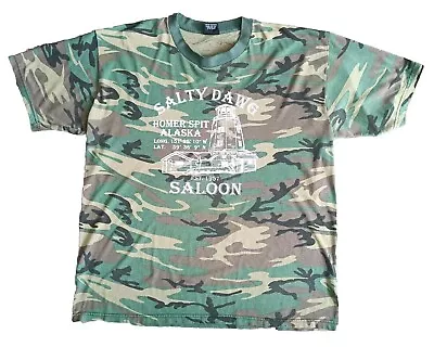 Rothco Salty Dawg Saloon T-shirt Men's Size XXL Camo Graphic  • $10.50