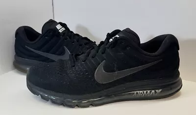 Size 13 - Nike Air Max 2017 Low Triple Black • $65.99