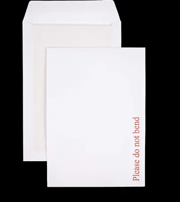 White Please Do Not Bend Envelopes Card Board Backed C5   • £5.89