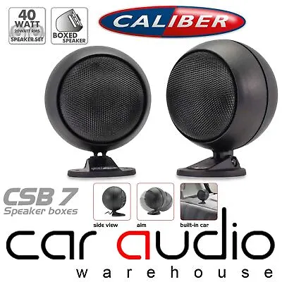 Caliber CSB7 Car Van Boat Motorhome Pod Shelf Box Mount Round Ball Speakers • £69.95