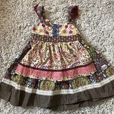 Matilda Jane Character Counts Apron Knot Dress Size 4 • $35