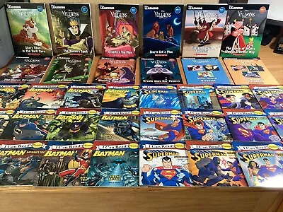 Kids Picture Book Lot: Superheroes Batman Superman Disney Villains Phonics • $15