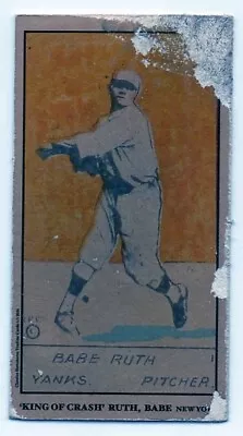 Babe Ruth T206 1920 W516 Baseball Card Classics Signatures Trading Card Aged Art • $30