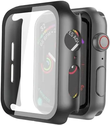 $11.93 • Buy For Apple Watch Series 7 6 5 4 41/38/40/42/44/45 Mm Full Cover +Screen Protector