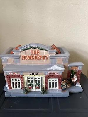 Home Depot Christmas Village Store House Building 2013 Limited Porcelain • $35