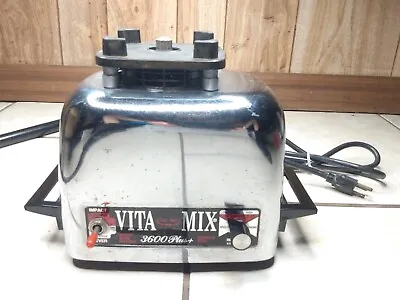 Vintage VITAMIX 3600 Plus Stainless Steel Blender - Working MOTOR / BASE ONLY • $39.99