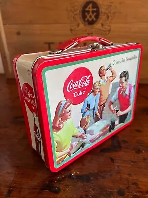 Retro Vintage Style Tin Lunch Box Coca Cola • £12