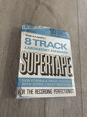 £12.50 • Buy REALISTIC 8 Track SUPERTAPE 90 Minute / Tape Cassette Cartridge Blank Sealed