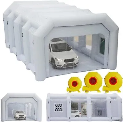 Inflatable Spray Booth Paint Tent Car Paint Capacious Filter System With Blowers • $639.99