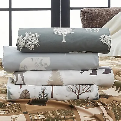 Premium Log Cabin Microfiber Wrinkle-Resistant Sheet Set • $35.99