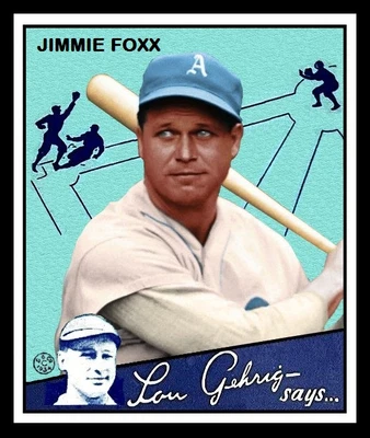 $2.25 • Buy 1934 Goudey Jimmie Foxx Card Personally Made  Mt