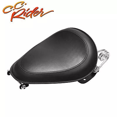 C.C. RIDER Motorcycle Black Solo Driver Seat Fit For Harley Dyna FXD 2007-2017 • $130