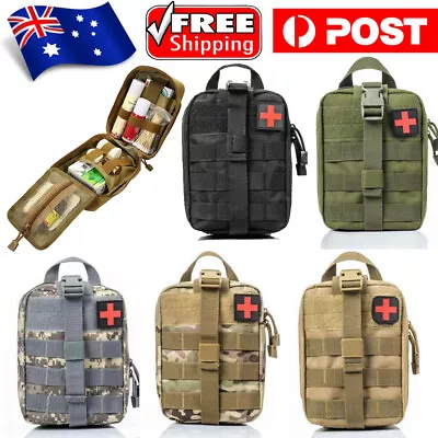 First Aid Kit Tactical Molle Medical Pouch Outdoor Emergency Survival Bag Pack • $15.76