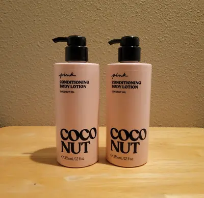 Victoria Secret PINK Coco Lotion Coconut Oil 12 Oz - Lot Of 2 - NEW PKG • $26.60