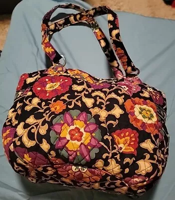 VERA BRADLEY Suzani Tote Purse Shoulder Double Strap Clean • $28