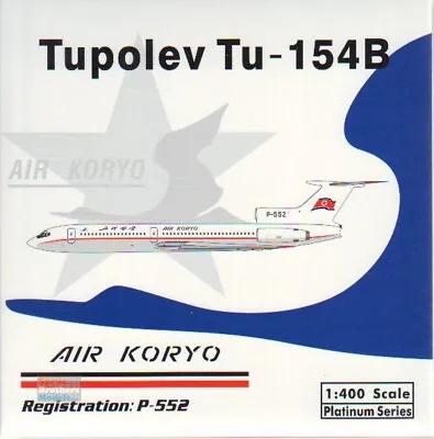 PHX11798 1:400 Phoenix Model Air Koryo Tu-154B Reg #P-552 • $57.24