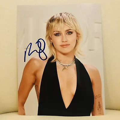 Miley Cyrus Autographed 8x10 Photo Hand Signed Pop Icon With Coa Brand New • $299.95