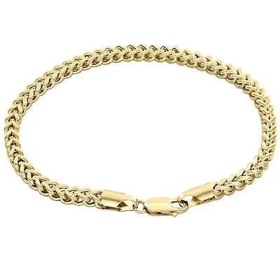 9ct Yellow Gold Franco Bracelet - 7.5 Inch - Ladies / Boy's • £264.95