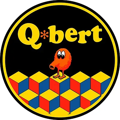 Qbert Arcade Bar Stool Decal Only Scratch Resistant Polycarbonate Laminate • $30