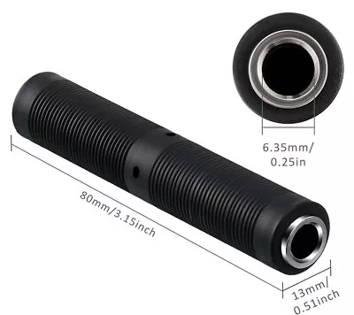 £3.49 • Buy 1/4 Inch TRS/TS Female To Female Coupler 6.35mm Jack Stereo Adapter Joiner  UK