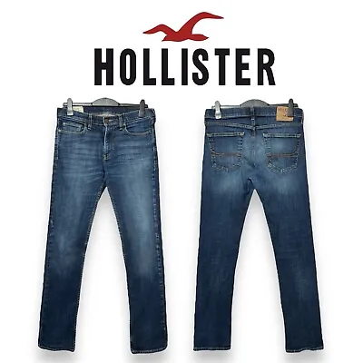 HOLLISTER Men’s SLIM STRAIGHT Jeans Size W32 L33 • £6.50