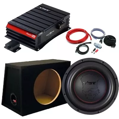 Vibe BLACKDEATH 12  Street Bass Car Subwoofer Amp Package Deal 4500W • $622.21