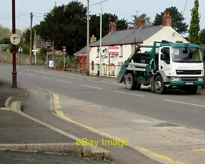 Photo 6x4 Skip Hire Lorry Llanharry Road Llanharry Parked Near The Dereli C2021 • £2